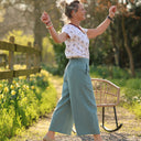 Pantalon Briac - lin stone wash celadon - Quintessence