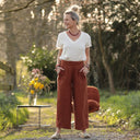 Pantalon Briac - lin terracotta - Quintessence