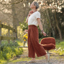 Pantalon Briac - lin terracotta - Quintessence