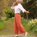 Pantalon Briac lin terre cuite | Quintessence
