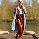 Pantalon Briac lin terre cuite | Quintessence