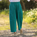 Pantalon Briac - Lin turquoise - Quintessence