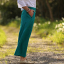 Pantalon Briac - Lin turquoise - Quintessence