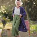 Pantalon Briac - lin vert pomme - Quintessence