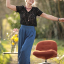 Pantalon Briac - lyocell denim bleu profond - Quintessence