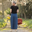 Pantalon Briac - lyocell denim bleu profond - Quintessence