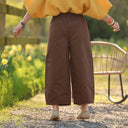 Pantalon Briac - sergé de coton chocolat - Quintessence