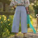 Pantalon Briac - sergé de coton gris nuage - Quintessence