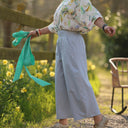 Pantalon Briac - sergé de coton gris nuage - Quintessence