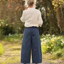 Pantalon Briac - Sergé de coton indigo - Quintessence