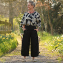 Pantalon Briac sergé de coton noir | Quintessence
