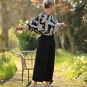Pantalon Briac sergé de coton noir | Quintessence