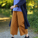 Pantalon Briac sergé de coton ocre | Quintessence
