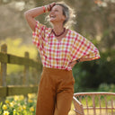 Pantalon Briac - sergé de coton ocre - Quintessence