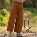 Pantalon Briac - sergé de coton ocre - Quintessence