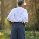 Pantalon Briac - toile de coton bleu ardoise - Quintessence
