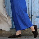 Pantalon Briac - Toile de coton Bleu Majorelle - Quintessence