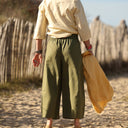 Pantalon Briac Toile de coton Olive | Quintessence