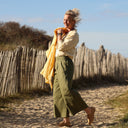 Pantalon Briac Toile de coton Olive | Quintessence