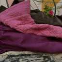 Pantalon Brieuc sergé tailleur bordeaux - Quintessence