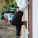 Pantalon Brieuc sergé tailleur ébène - Quintessence