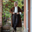 Pantalon Brieuc sergé tailleur ébène - Quintessence