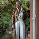 Pantalon Brieuc sergé tailleur ivoire - Quintessence