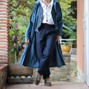 Pantalon Brieuc sergé tailleur marine - Quintessence