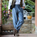Pantalon Brieuc velours côtelé bleu nuage - Quintessence