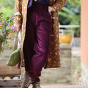 Pantalon Brieuc velours côtelé bordeaux - Quintessence