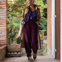 Pantalon Brieuc velours côtelé bordeaux - Quintessence