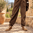 Pantalon Brieuc velours côtelé chocolat - Quintessence