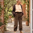 Pantalon Brieuc velours côtelé chocolat - Quintessence