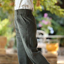 Pantalon Brieuc velours côtelé kaki - Quintessence
