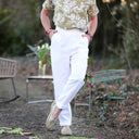 Pantalon Eliot - Lin blanc - Quintessence