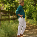 Pantalon Eliot - Lin blanc - Quintessence