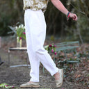 Pantalon Eliot - Lin blanc - Quintessence