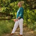 Pantalon Eliot - Lin blanc - Quintessence