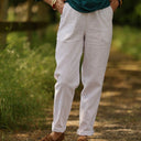Pantalon Eliot - Lin blanc - Quintessence