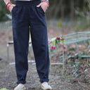 Pantalon Eliot - Lin marine - Quintessence