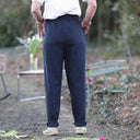 Pantalon Eliot - Lin marine - Quintessence