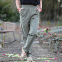 Pantalon Eliot - Sergé kaki - Quintessence