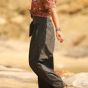 Pantalon Lazare jean léger noir - Quintessence