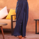 Pantalon Lazare lin lavé indigo - Quintessence