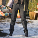 Pantalon Marcus - flanelle de coton grise - Quintessence