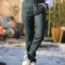 Pantalon Marcus - lin émeraude - Quintessence