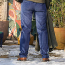 Pantalon Marcus - velours côtelé bleu de travail - Quintessence