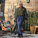 Pantalon Marcus - velours côtelé bleu de travail - Quintessence