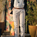 Pantalon Marcus - velours côtelé ivoire - Quintessence