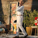 Pantalon Marcus - velours côtelé ivoire - Quintessence